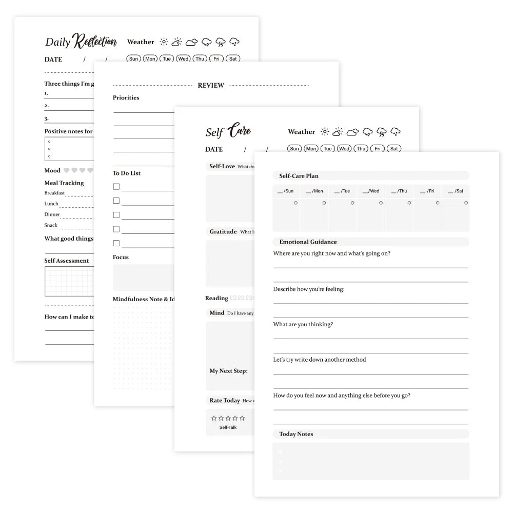 Daily Self Care Journal for Positivity